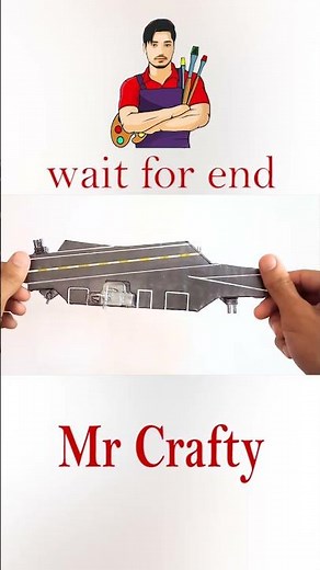 Cardboard Aircraft Carrier #diy #cardboardcrafts #cardboardproject