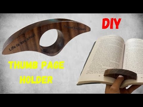 How to Make a Thumb Book Page Holder | DIY Woodworking