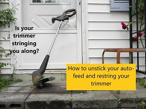 How to restring a Black and Decker Weed Trimmer
