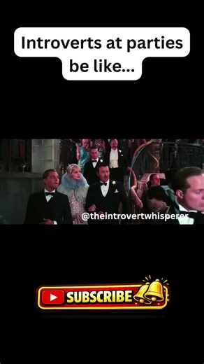 Introverts at parties be like 😅 #introvert #socialawareness #funny