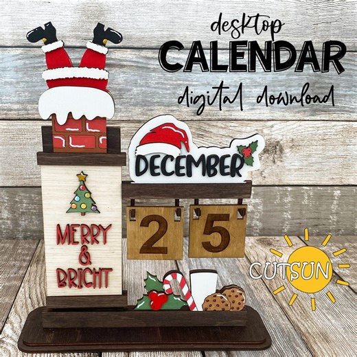 Interchangeable Calendar SVG Bundle | Eternal Calendar Starter Pack With 12 Months | Laser Cut File - Etsy
