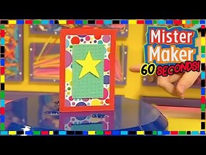 Spongy Card 🎨 - HOW TO MAKE IN 60 SECONDS | Mister Maker