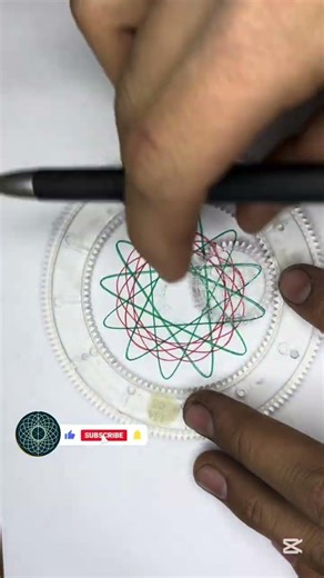 Satisfying Spirograph drawing 🌀 Watch till the end and subscribe 🔔 #spirograph #drawing # #art