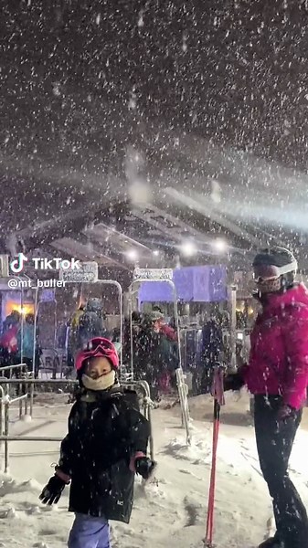 Night Skiing in the Snowfall at Mt Buller: A Magical Winter Experience