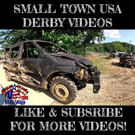 Just Enough Left of This Mini Van Demolition Derby Car at The Bullskin Twp. Fair 2025 #demoderby