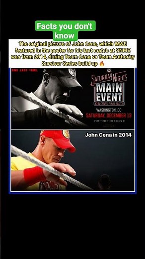 John Cena's Final Match Poster: A 2014 Throwback! #johncena #cenamonth #wwe #shorts #uk #japan #usa