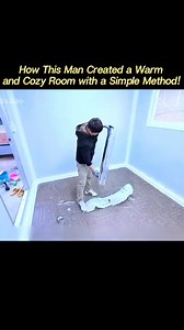 How This Man Created a Warm and Cozy Room with a Simple Method！ #Build #Construction #Manual #Creativity #invention | TheFeedski