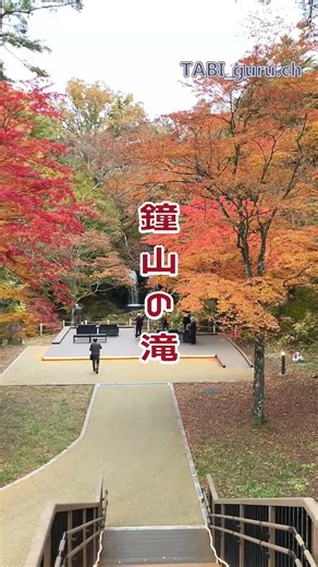 【夫婦旅】 吉田の紅葉祭 ～ 鐘山の滝とイロハモミジ～ #shorts #紅葉 #旅行 #富士吉田市