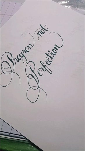 How to beautifully write"Progress not perfection"#shorts#foryou