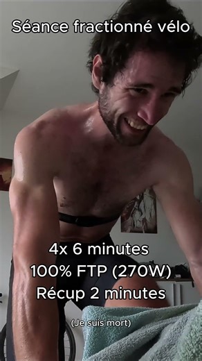 Fractionné vélo : 4x6 minutes au seuil, ça pique #bike #triathlontraining