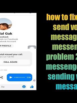 how to fix can't send voice message on messenger problem 2022 | messenger not sending voice message