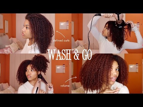 Wash and Go Routine for TYPE 4 Hair | FULL tutorial 2025 | definition and volume