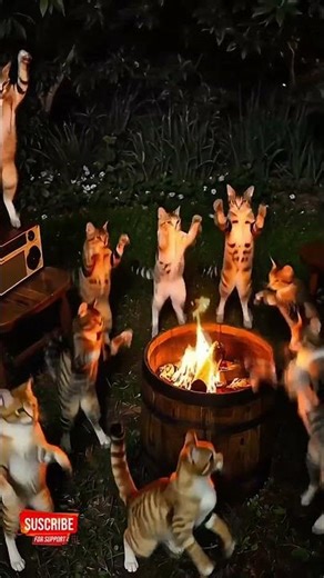 😺🔥 BARU TAU! Ternyata Kucing Bisa Pesta Api Unggun Serame Ini!