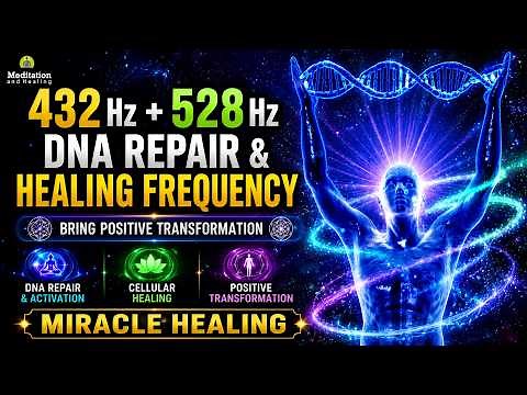 432 Hz + 528 Hz DNA Repair & Healing Frequency l Bring Positive Transformation l Miracle Healing