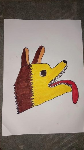 Easy Hand Tracing Art: How to Draw a Cartoon Monster! 👹🎨