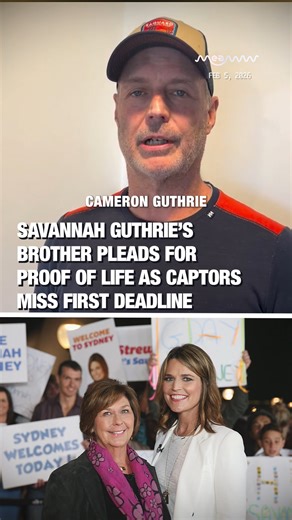 MEAWW News on Instagram: "Savannah Guthrie’s Brother Pleads for Proof of Life as Captors Miss First Deadline Camron Guthrie, is pleading with his mother’s suspected captors after the first ransom deadline passed with no contact and no proof of life. #SavannahGuthrie #NancyGuthrie #BringHerHome #MissingPerson #RansomNote #ProofOfLife #TrueCrimeCommunity #TrueCrimeReels #BreakingNews #Arizona #FBI #CrimeUpdates #NewsReel #savannahguthrie"