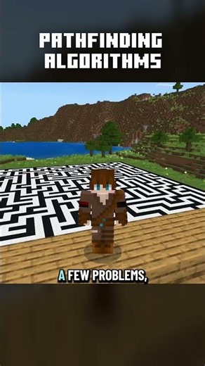Can this two step pathfinding algorithm solve a maze? 🤔 #minecraft