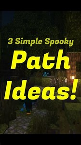 3 Simple Spooky Path Ideas for Minecraft! #minecraft #halloween #tutorial