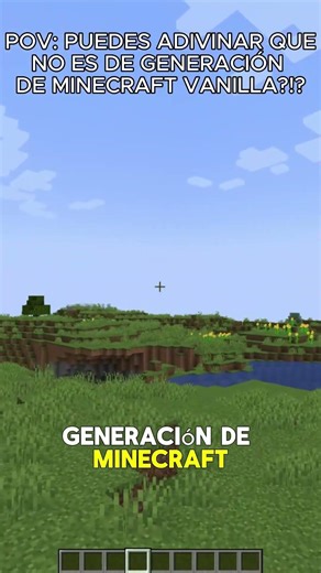 POV: PUEDES ADIVINAR QUE NO ES DE GENERACIÓN DE MINECRAFT VANILLA?!?