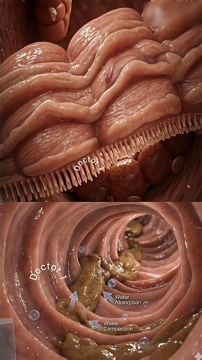 "Inside the Colon | 3D Animation of the Human Digestive System in Action"#ytshorts