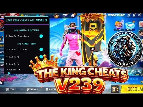 NOVO MOD MENU FF THE KING CHEATS V239 ATUALIZADO ANTI BAN 🔰 MOD MENU FREE FIRE THE KING CHEATS SAFE
