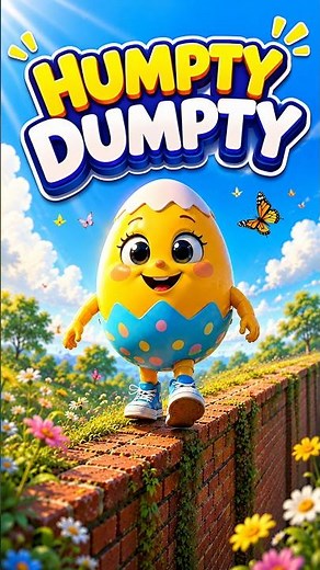 Humpty Dumpty 🥚🐣 Fun Nursery Rhyme for Kids | Sing Along!