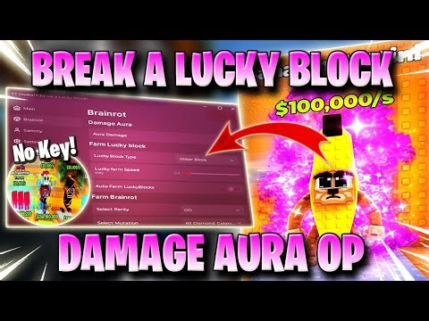 BREAK A LUCKY BLOCK SCRIPT *NO KEY* - AUTO FARM LUCKY, AUTO FARM OG/SECRET, KICK SAMMY, & MORE! ✅🥇