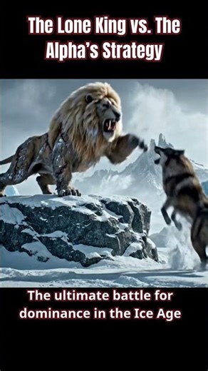 Cave Lion vs Dire Wolf Alpha