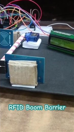 RFID Boom Barrier #arduino #arduinoproject #electronic #rfid #education #beee #engineering #projects