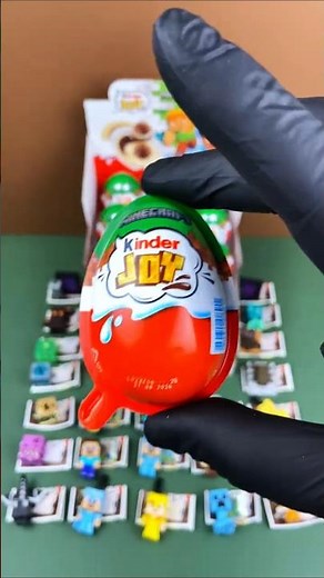 Kinder Joy Minecraft code for cat & code for spider! #kinderjoy #minecraft