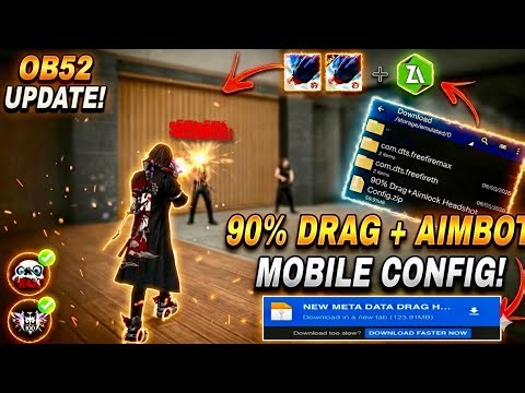 Auto headshot config file⚡️🚀 freefire aimbot+Aimlock🎯 | Headshot config file free fire max⚡️♻️