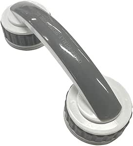 [Upgraded ]Suction grab Bar for bathtubs and showers-Suction Grab Bar Rails –Mobility Bathroom Accessory Bath Hand Grabrails – Washroom Shower Safety Bathtub Cup Rail for Disability Elderly Men Women
