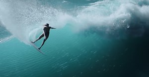 Stephanie Gilmore rides the longest wave created by electricity in film for Audi