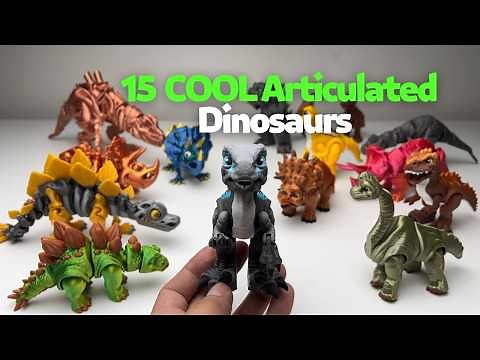 🌟 TOP 15 3D Printing Dinosaurs! 🦖 Epic Flexi and Articulated Models 🌟