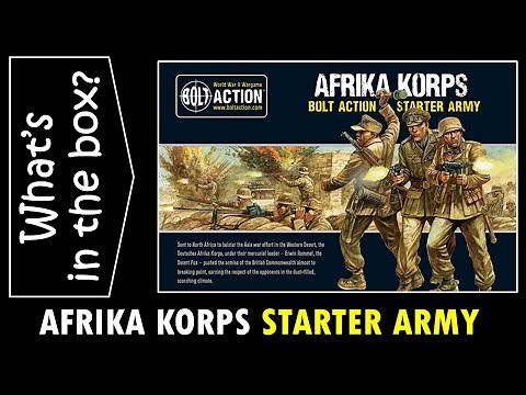 Bolt Action Afrika Korps German Starter Army - Unboxing and review