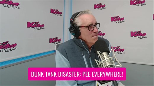 Justin learned the hard way that kids dunk tank = disaster 😬 Every single kid at his Labor Day party peed in that thing ALL DAY and nobody told him until the end! But wait, it gets worse... when he went to drain it, the water sprayed all over his face 🤢 Sometimes being the fun party host comes with unexpected consequences! At least everyone had a blast (literally) 💦 | Kiss 108