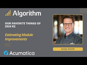 What's New in 24R2: Estimating Module Improvements