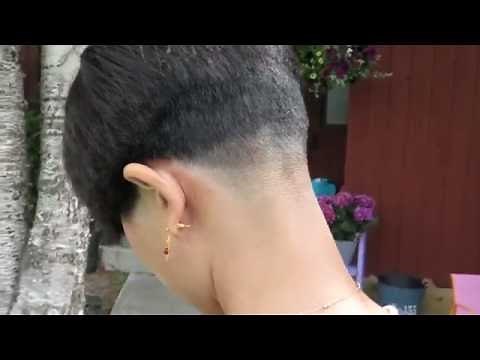 Bowl cut/ micro-bob/ pixie/ buzzed nape