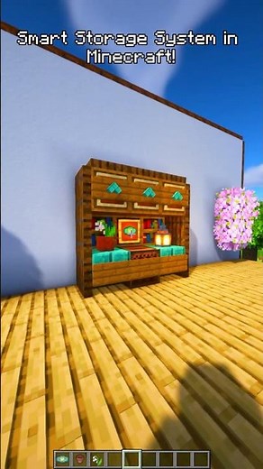 Smart Storage System in Minecraft! 🧠📦 Easy Build #minecraft #minecraftbuilding