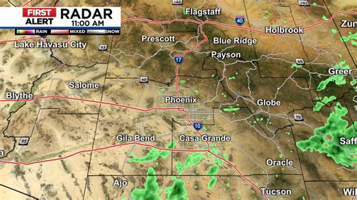 Some showers made it to parts of the Valley this morning! What about later today and tonight? Find out on the app. | azfamily 3TV CBS 5