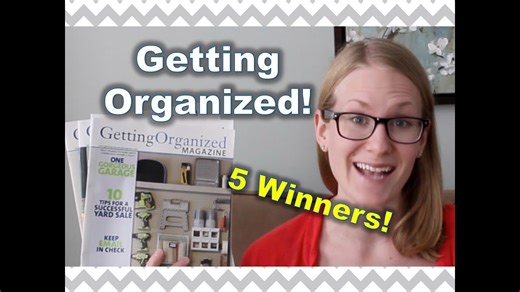 Organizing inspiration! | Getting Organized magazine giveaway!