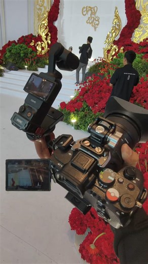 The set up time 🎥👌 #ទទួលថតគ្រប់កម្មវិធី #wedding #bride #groom #viral