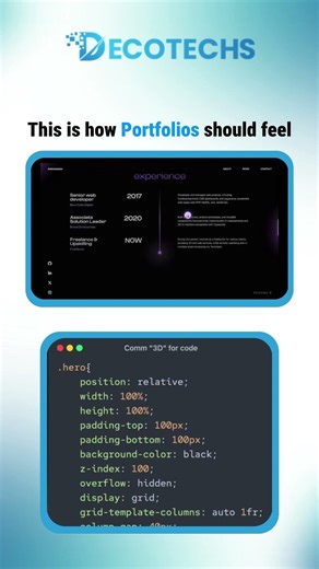 This Is How Developer Portfolios Should Feel 💻🔥