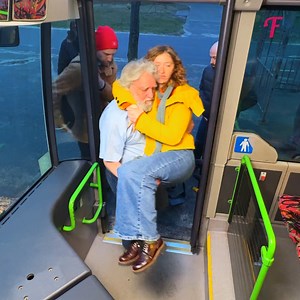 Driver makes the bus accessible to a wheelchair user | Fabiosa Daily