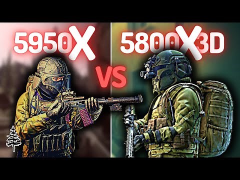 Faceoff e01: Ryzen 7 5800X3D (8 Core) vs Ryzen 9 5950X (16 Core) Escape From Tarkov 1440P Comparison
