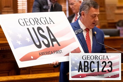 Georgia unveils ‘America First’ license plate ahead of the country’s 250th birthday