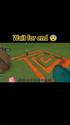 zombie and villager run to catch the house to save them#minecraft