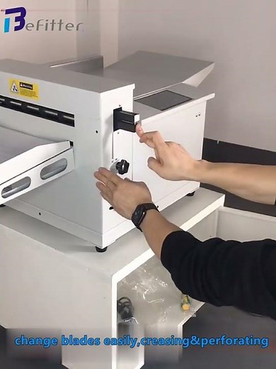 CP-350A Automatic Desktop Touch Screen Operation Digital Paper Creasing and Perforating Machine