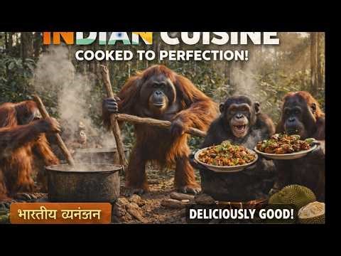Kitchen Secret: Chimpanzee and Monkeys Cook an Extremely Delicious Meal