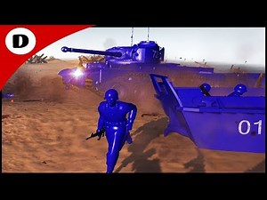 THE BLUES ARMY STORMS THE BEACHES - Army Men: Civil War S2:E1